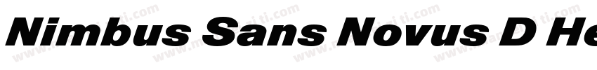 Nimbus Sans Novus D Heavy Conde Reg字体转换